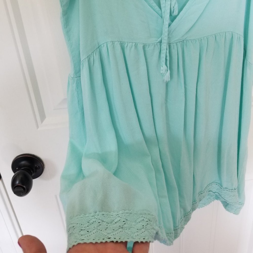 ALTAR'D STATE Pretty Teal Top #beach #spring #summer - Picture 5 of 7